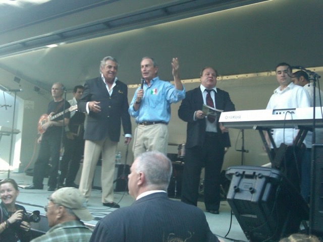 Gianni Russo and Michael Bloomberg